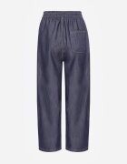 yu & me Pantaloni Casual cu croială Barrel cu talie înaltă și șnur în talie Kosma Albaștri