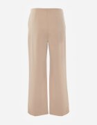 yu & me Pantaloni Eleganti Bej din Bumbac și Viscoză cu dungă Valelia