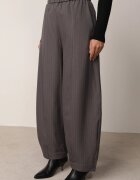 yu & me Pantaloni eleganți Casual în dungi fine croi balloon Ralaefa Gri