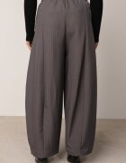 yu & me Pantaloni eleganți Casual în dungi fine croi balloon Ralaefa Gri