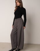 yu & me Pantaloni eleganți Casual în dungi fine croi balloon Ralaefa Gri