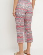yu & me Pantaloni Fuchsia evazați cu model geometric Novivana
