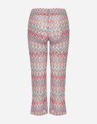 yu & me Pantaloni Fuchsia evazați cu model geometric Novivana