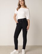 yu & me Pantaloni Granat cu croială ajustată cu talie înaltă și cordon Virpio