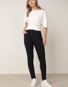 yu & me Pantaloni Granat cu croială ajustată cu talie înaltă și cordon Virpio