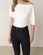 yu & me Pantaloni Granat cu croială ajustată cu talie înaltă și cordon Virpio