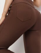 yu & me Pantaloni Maro cu croi ajustat cu elastic în talie și talie înaltă Selbia