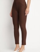 yu & me Pantaloni Maro cu croială ajustată cu elastic în talie și buzunare Rizenna