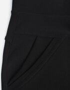 yu & me Pantaloni Negri cu croială ajustată cu elastic în talie și buzunare Rizenna