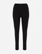 yu & me Pantaloni Negri cu Croială Slim Fit cu Elastic în Talie și Talie Înaltă Selbia