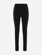 yu & me Pantaloni Negri cu Croială Slim Fit cu Elastic în Talie și Talie Înaltă Selbia