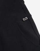 yu & me Pantaloni Negri cu Croială Slim Fit cu Elastic în Talie și Talie Înaltă Selbia