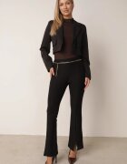 yu & me Pantaloni Negri Evazați cu Lanț Riselda