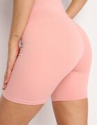 yu & me Pantaloni scurți roz de ciclism până la genunchi în stil sportiv cu efect push-up Vesna