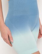 yu & me Pantaloni scurți tip colanți sport albastre deasupra genunchiului cu bandă elastică lată în talie Lavinna