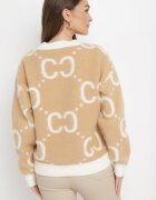 yu & me Pulover Bej Oversize Phisnun