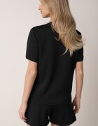 yu & me Set Negru De vară din bumbac și viscoză Tricou și Pantaloni scurți Celinai