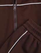 yu & me Set trening din bumbac cu hanorac cu fermoar și pantaloni largi cu lampas Maxite Maro