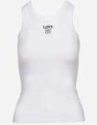 yu & me Top Clasic Alb din Bumbac cu Scris Decorativ Dimvia