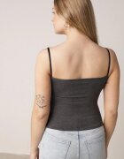 yu & me Top din Viscoză Gri cu Bretele Duble Hendrea