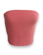 2wools Top crop cu panglica din satin - Coral