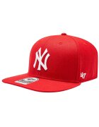 47 Brand Sapca - MLB New York Yankees No Shot Cap B-NSHOT17WBP-RD - Rosu -