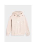 4F Bluza copii - Bumbac - Bej - Bej