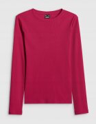 4F Bluza dama - slim fit - bumbac elastic - roz