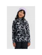 4F Bluza ski fete - fleece - negru/alb
