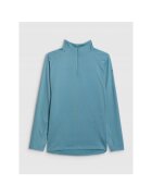 4F Bluza sport barbati - lenjerie termica - turcoaz - tehnologie Warm - croiala regulara