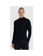 4F Bluza sport Barbati - Negru - Uscare Rapida - Maneca Lunga - Marime S/M