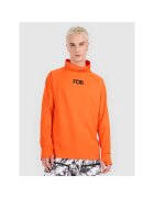 4F Bluza sport barbati - termica - guler rulat - uscare rapida - portocalie - poliester