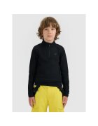 4F Bluza sport copii - fleece - negru