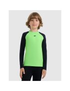 4F Bluza sport copii - fleece - verde/negru