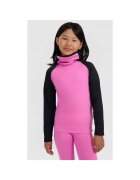 4F Bluza sport fete - fleece - roz/negru