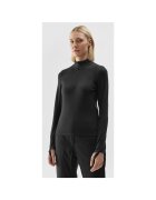 4F Bluza termoactiva dama Poliester - Negru - Negru