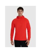 4F Bluza trekking barbati uscare rapida - rosu - poliester -