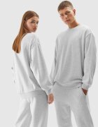 4F Bluza unisex Bumbac - Gri - Gri