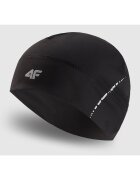 4F Caciula Alergare Unisex Negru - Beanie Reflectorizanta - Poliamida si Elastan AW25