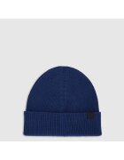 4F Caciula beanie barbati - albastru - uni - 100% bumbac