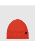 4F Caciula beanie barbati rosu - uni - 100% bumbac - sezon toamna-iarna 2025