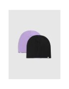 4F Caciula beanie cu 2 fete unisex - violet/negru - dimensiune universala