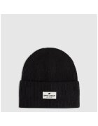 4F Caciula beanie dama - neagra - S - material reciclat