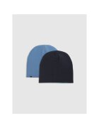 4F Caciula beanie unisex cu doua fete - albastru - universal