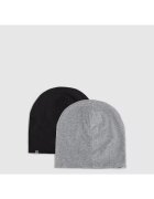 4F Caciula cu doua fete pentru copii - unisex - gri/negru - universala