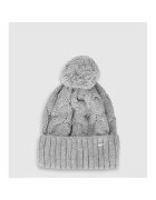 4F Caciula sport dama gri - S - cu 30% lana - cu pompon