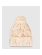 4F Caciula sport dama model cu pompon - culoare bej - marime M - 30% lana