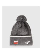 4F Caciula sport unisex lana merinos - gri - S