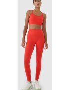 4F Colanti antrenament femei rosu - talie inalta - efect push-up - croiala slim