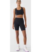 4F Colanti de antrenament pentru femei negru - material reciclat - tehnologie Dry - croiala subtire - buzunar ascuns